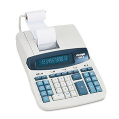 VICTOR TECHNOLOGIES 1260-3 Two-Color Heavy-Duty Printing Calculator  Black/red Print  4.6 Lines/sec; UNIT OF MEASURE: EA