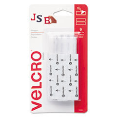 VELCRO USA  INC. Removable Light Duty Hook &amp; Loop Fasteners  3in X 1in  6 Sets  White; UNIT OF MEASURE: SE