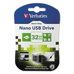 VERBATIM CORPORATION Store &#39;n&#39; Stay Usb 2.0 Drive  32 Gb  Black; UNIT OF MEASURE: EA
