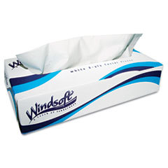 WINDSOFT Facial Tissue In Pop-Up Box  100/box  6 Boxes/pack; UNIT OF MEASURE: PG