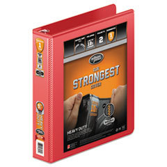 WILSON JONES CO. Heavy Duty Round Ring View Binder With Extra Durable Hinge  1.5in Capacity  Red; UNIT OF MEASURE: EA