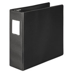 WILSON JONES CO. 383 Basic Binder With Label Holder  D-Ring  3in Capacity  Black; UNIT OF MEASURE: EA