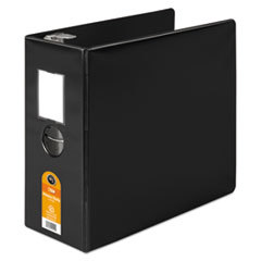 WILSON JONES CO. Heavy-Duty No-Gap D-Ring Binder With Label Holder  5in Capacity  Black; UNIT OF MEASURE: EA