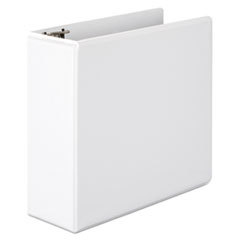 WILSON JONES CO. Basic D-Ring Vinyl View Binder  4in Capacity  White; UNIT OF MEASURE: EA