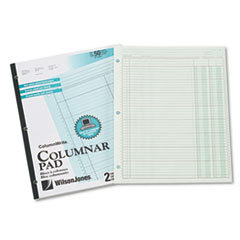 WILSON JONES CO. Accounting Pad  Two Eight-Unit Columns  8-1/2 X 11  50-Sheet Pad; UNIT OF MEASURE: PD