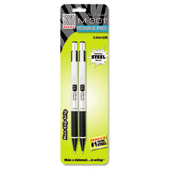 ZEBRA PEN CORP. M-301 Mechanical Pencil  0.5 Mm  Stainless Steel W/black Accents Barrel  2/pk; UNIT OF MEASURE: PG