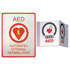 ZOLL MEDICAL CORP Aed Wall Sign Package  8 1/2 X 11  White/red  2/kit; UNIT OF MEASURE: KT
