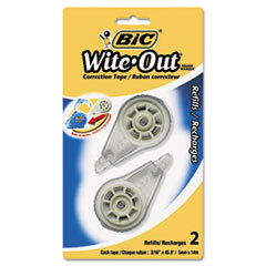 BIC CORP. Wite-Out Ez Refill Correction Tape Refills  3/16in X 540in; UNIT OF MEASURE: PK