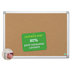 BI-SILQUE VISUAL COMMUNICATION PRODUCTS INC Earth Cork Board  36 X 48  Aluminum Frame; UNIT OF MEASURE: EA