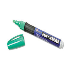 AbilityOne 7520015889101 Paint Marker  Medium Point  Rubber Grip  Green  6/pack UNIT OF MEASURE: PK