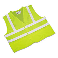 AbilityOne 8415015984868  Safety Vest--Class 2 Ansi 107 2010 Compliant  Lime/silver  Large UNIT OF MEASURE: EA