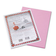 PACON CORPORATION Riverside Construction Paper  76 Lbs.  9 X 12  Pink  50 Sheets/pack; UNIT OF MEASURE: PG