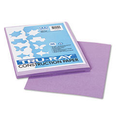 PACON CORPORATION Tru-Ray Construction Paper  76 Lbs.  9 X 12  Lilac  50 Sheets/pack; UNIT OF MEASURE: PG
