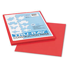 PACON CORPORATION Tru-Ray Construction Paper  76 Lbs.  9 X 12  Red  50 Sheets/pack; UNIT OF MEASURE: PG