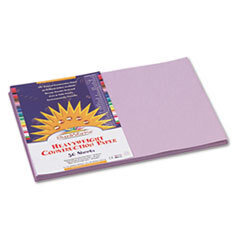 PACON CORPORATION Construction Paper  58 Lbs.  12 X 18  Lilac  50 Sheets/pack; UNIT OF MEASURE: PG