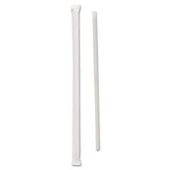 SOLO CUPS Wrapped Jumbo Straws  Polypropylene  7 3/4in Long  Translucent  500/pack; UNIT OF MEASURE: PG