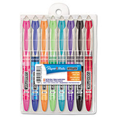 SANFORD Liquid Flair Porous Point Stick Pen  Assorted Ink  Medium  8 Per Set; UNIT OF MEASURE: SE