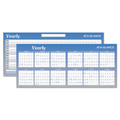 AT-A-GLANCE Large Horizontal Erasable Wall Planner  60 X 26  White/blue  2015; UNIT OF MEASURE: EA