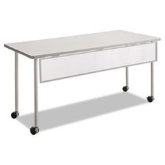 SAFCO PRODUCTS Impromptu Modesty Panel  Polycarbonate/steel  66w X 1d X 9h  Silver; UNIT OF MEASURE: EA