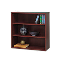 SAFCO PRODUCTS Apres Open Bookcase  Three-Shelf  29-3/4w X 11-3/4d X 29-3/4h  Mahogany; UNIT OF MEASURE: EA