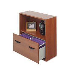 SAFCO PRODUCTS Apres File Drawer Cabinet With Shelf  29 3/4w X 11 3/4d X 29 3/4h  Cherry; UNIT OF MEASURE: EA
