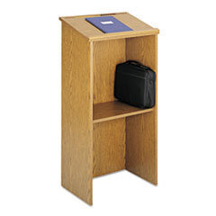 SAFCO PRODUCTS Stand-Up Lectern  23w X 15-3/4d X 46h  Medium Oak; UNIT OF MEASURE: EA