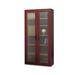 SAFCO PRODUCTS Apres Tall Two-Door Cabinet  29-3/4w X 11-3/4d X 59-1/2h  Mahogany; UNIT OF MEASURE: EA