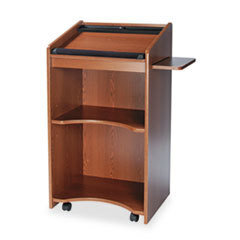 SAFCO PRODUCTS Executive Mobile Lectern  25-1/4w X 19-3/4d X 46h  Medium Oak; UNIT OF MEASURE: EA