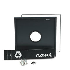 SAFCO PRODUCTS Public Square Recycling Containers Lids  15 1/4 X 15 1/4 X 2  Black; UNIT OF MEASURE: EA