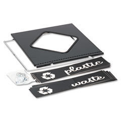 SAFCO PRODUCTS Public Square Recycling Containers Lids  15 1/4 X 15 1/4 X 2  Black; UNIT OF MEASURE: EA
