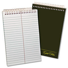 AMPAD/DIV. OF AMERCN PD&amp;PPR Gold Fibre Spiral Steno Book  Gregg Rule  6 X 9  White/gn  100 Sheets; UNIT OF MEASURE: EA