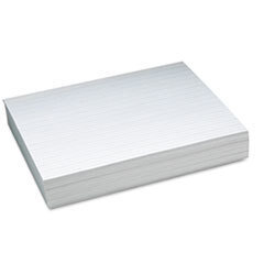 PACON CORPORATION Alternate Dotted 1/2in Ruled Newsprint Paper  11 X 8-1/2  White  500 Sheets/pack; UNIT OF MEASURE: PG