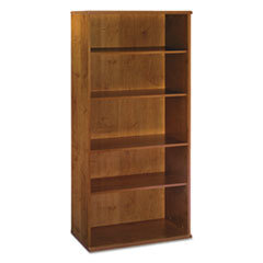 BUSH INDUSTRIES BOOKCASE,OPEN DOUBLE,NTCH, UNIT OF MEASURE: EA