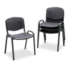 SAFCO PRODUCTS CHAIR,STACKING,4/CT,BK, UNIT OF MEASURE: CT