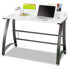 SAFCO PRODUCTS Xpressions Computer Workstation  47w X 23d X 37h  Frosted/black; UNIT OF MEASURE: EA