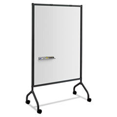 SAFCO PRODUCTS Impromptu Magnetic Whiteboard Collaboration Screen  42w X 21 1/2d X 72h  Black; UNIT OF MEASURE: EA