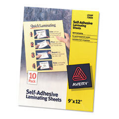 AVERY PRODUCTS CORPORATION SHEET,LAMINATE,9X12,10/PK, UNIT OF MEASURE: PK