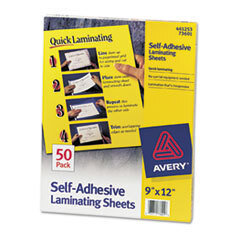 AVERY PRODUCTS CORPORATION SHEET,LAMINATE,9X12,50/BX, UNIT OF MEASURE: BX