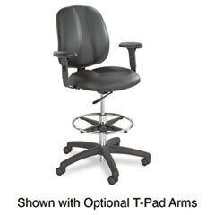 SAFCO PRODUCTS CHAIR,EXTENDED HEIGHT,BK, UNIT OF MEASURE: EA