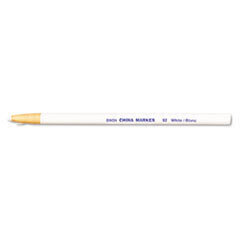 DIXON TICONDEROGA CO. China Marker  White  Dozen; UNIT OF MEASURE: DZ