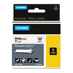 DYMO TAPE,FLEX NYLON,1",WH; UNIT OF MEASURE: RL