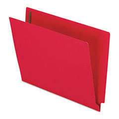 ESSELTE PENDAFLEX CORP. Reinforced End Tab Expansion Folder  Two Fasteners  Letter  Red  50/box; UNIT OF MEASURE: BX