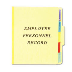 ESSELTE PENDAFLEX CORP. Vertical Personnel Folders  1/3 Cut Top Tab  Letter  Yellow; UNIT OF MEASURE: EA