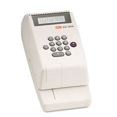 MAX USA CORP. Electronic Checkwriter  10-Digit  4-3/8 X 9-1/8 X 3-3/4; UNIT OF MEASURE: EA