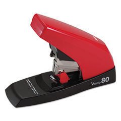 MAX USA CORP. Vaimo 80 Heavy-Duty Flat-Clinch Stapler  80-Sheet Capacity  Red/brown; UNIT OF MEASURE: EA