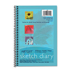 PACON CORPORATION Art1st Sketch Diary  9in X 6in  White  70 Sheets; UNIT OF MEASURE: EA