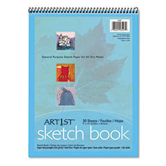 PACON CORPORATION Artist's Sketch Book  Unruled  80lb  9 X 12  White  30 Sheets; UNIT OF MEASURE: EA