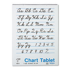 PACON CORPORATION Chart Tablets W/cursive Cover  Ruled  24 X 32  White  25 Sheets; UNIT OF MEASURE: EA