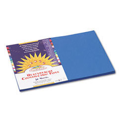 PACON CORPORATION Construction Paper  58 Lbs.  12 X 18  Bright Blue  50 Sheets/pack; UNIT OF MEASURE: PG