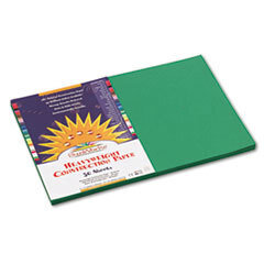 PACON CORPORATION Construction Paper  58 Lbs.  12 X 18  Holiday Green  50 Sheets/pack; UNIT OF MEASURE: PG